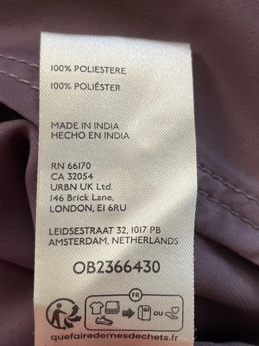 Anthropologie Silky Smocked Yoke Long Sleeve Purple Button down Shirt size large - Picture 14 of 16